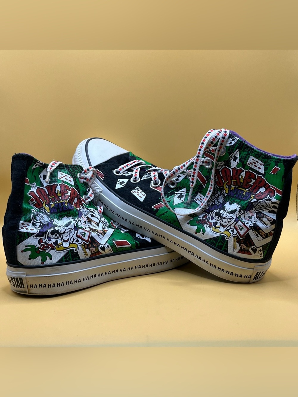 RARE Joker’s Wild DC x Converse Limited Edition size 6